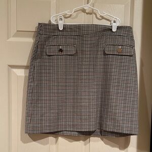 Loft Checkered Skirt